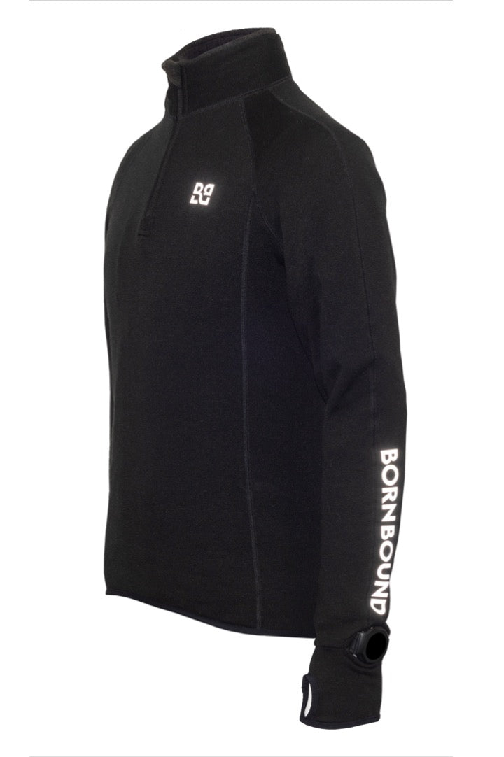 Rekord L/S Thermal Run Jersey - Black - Men's – Born Bound