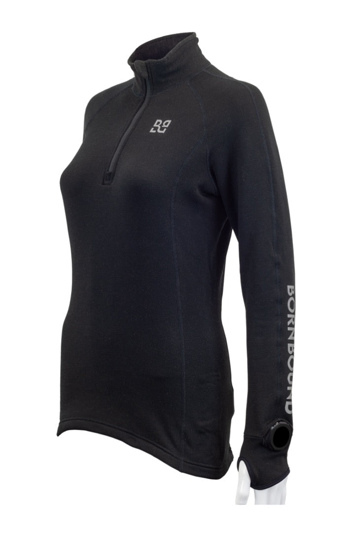 Rekord L/S Thermal Run Jersey - Black - Women's – Born Bound
