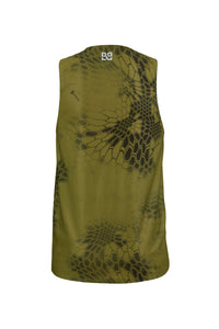 Rekord Run Singlet Army Green - Men's