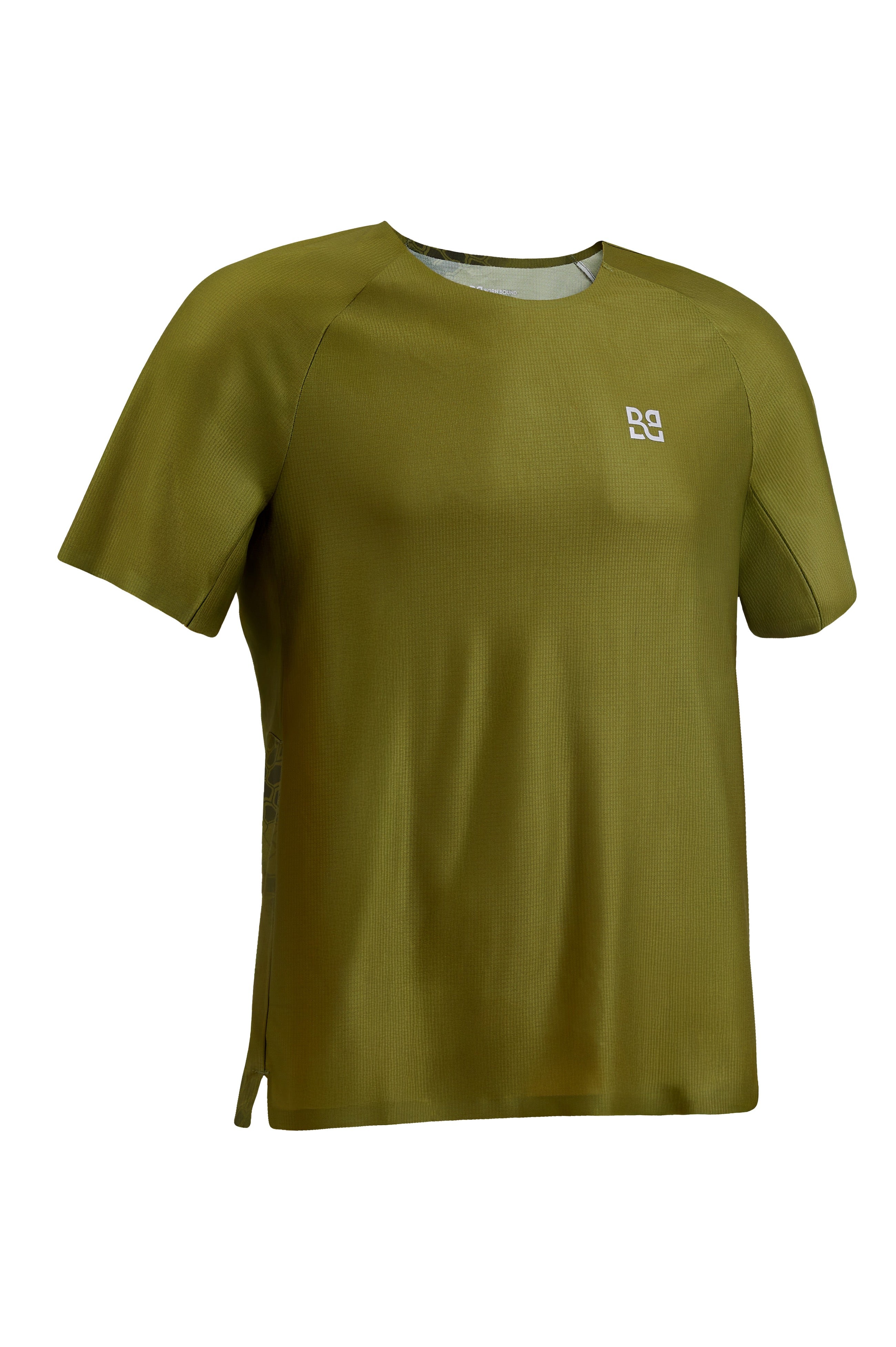 Rekord Short Sleeve Run Tee Army Green -  Men's