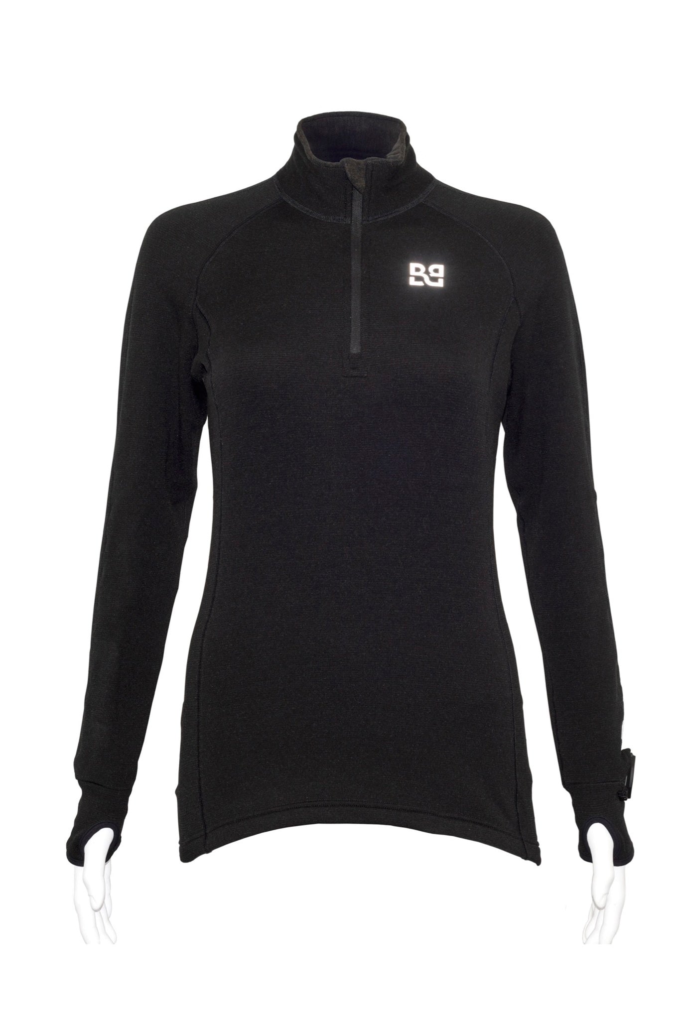 Black Spade THERMAL SPORTS – Maglia Termica Uomo – Manica Lunga, Nero, Taglia Large – 49% Poliestere, 49% Viscosa, 2% Elastan
